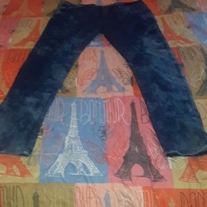 AQ dark blue stone wash denim skinny 16